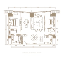 绿地铂瑞公馆2室2厅1厨2卫建面237.00㎡