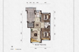 太湖·龙府世家2室2厅1厨1卫建面79.00㎡