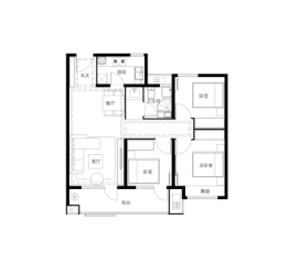 中国铁建·海语城3室2厅1厨1卫建面89.00㎡