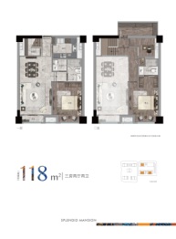 中冶锦绣公馆3室2厅1厨2卫建面118.00㎡