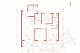 鲁商金茂国际社区3室2厅1厨1卫建面106.00㎡