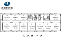 1#C 2F、3F、7F-10F户型