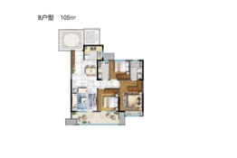 莱西天泰城3室2厅1厨2卫建面105.00㎡