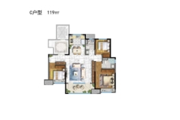 莱西天泰城3室2厅1厨2卫建面119.00㎡