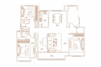 C2户型建筑面积约135平米