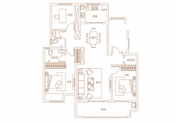 国安·天悦城3室2厅1厨2卫建面126.00㎡