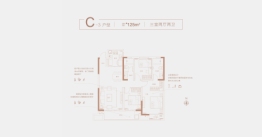 旭辉·江山花园3室2厅1厨2卫建面125.00㎡