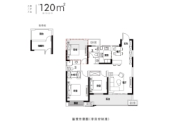 佳源广场3室2厅1厨2卫建面120.00㎡