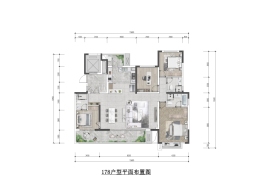 五矿.西棠5室2厅1厨2卫建面178.00㎡