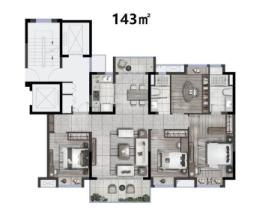 暨阳府·璟宸4室2厅1厨2卫建面143.00㎡