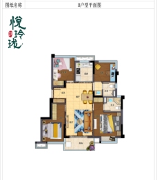 碧桂园正荣·悦玲珑4室2厅1厨2卫建面89.00㎡