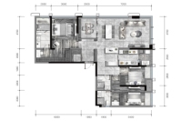 D栋A户型建面约184㎡