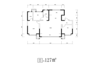 标准层127㎡户型