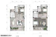 碧桂园未来城市联排建面约140㎡
