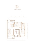 鸿昇·燕园D户型110㎡三室两厅两卫