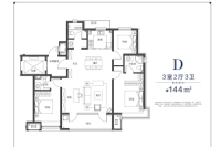 D144平 3室2厅3卫