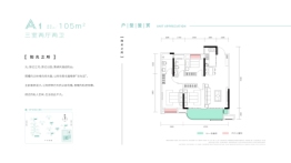 楚天都市蓝玉湾3室2厅1厨2卫建面105.00㎡