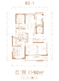 卧龙东方郡3室2厅1厨2卫建面162.00㎡