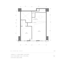 阳光城·梵悦1081室2厅1厨1卫建面106.00㎡