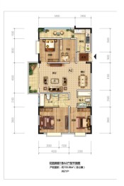 花园美郡3室2厅1厨2卫建面155.86㎡