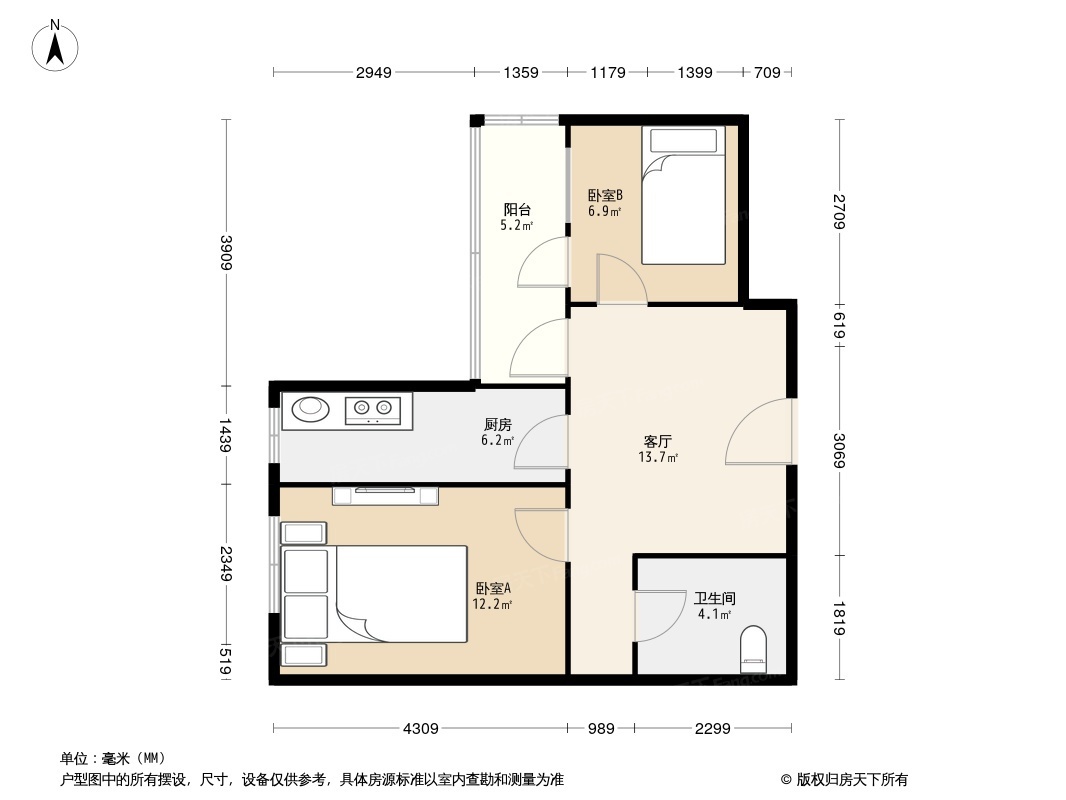 户型图1/2