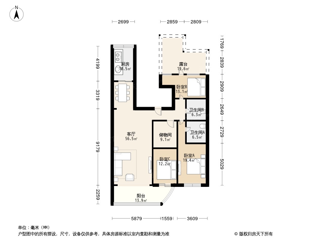 户型图1/2