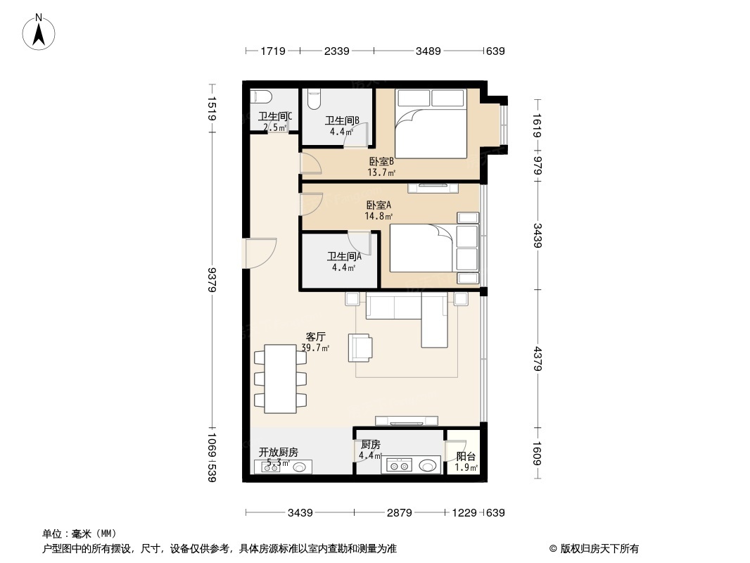 户型图1/2