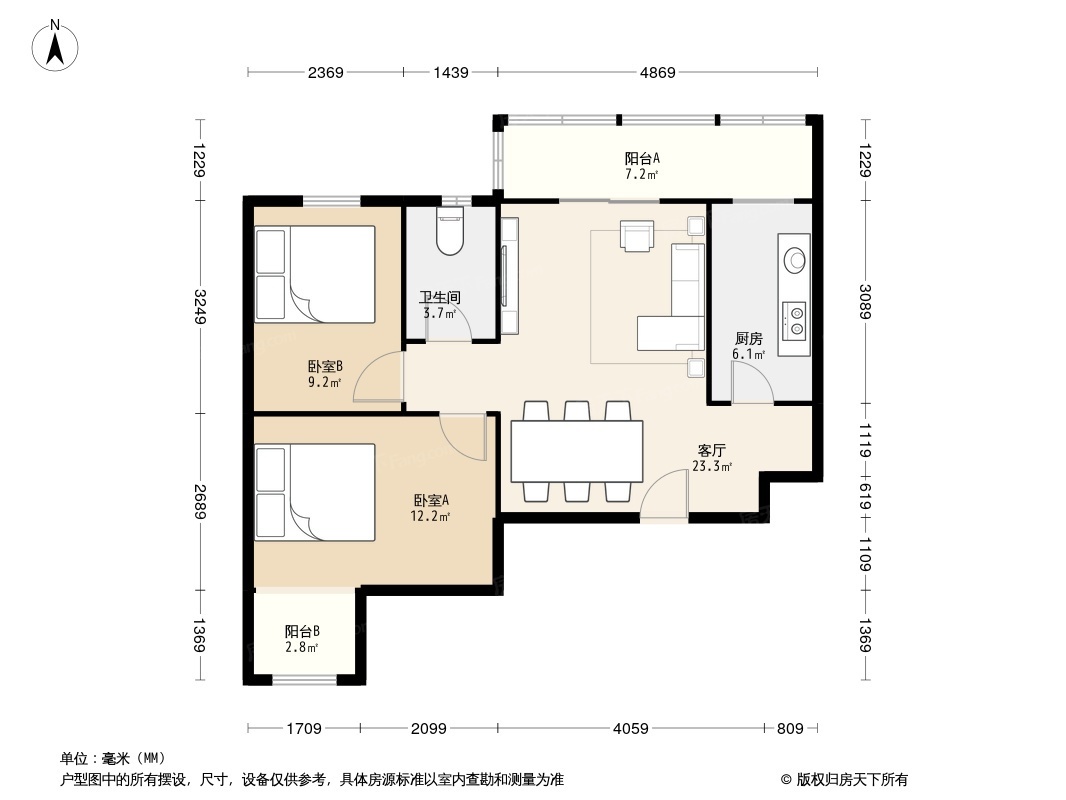 户型图1/2