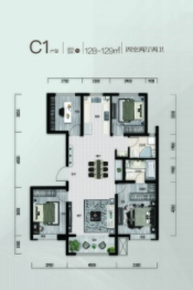 保利·明玥时光4室2厅1厨2卫建面128.00㎡