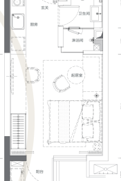 会展湾水岸1室1厨1卫建面34.00㎡