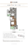 1、2号楼建面约67平户型