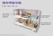 里城晴樾中心A2户型建面30-35㎡整体楼层效果图