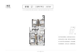 蓝城日照蘭园3室2厅1厨2卫建面113.00㎡