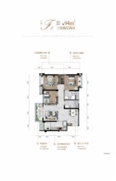 西郡府邸3室2厅1厨2卫建面94.00㎡