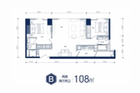 2栋建面108平B户型