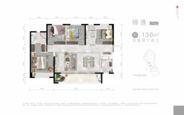 梵锦108·新北108(跃层小户)4室2厅2卫建面136.00㎡