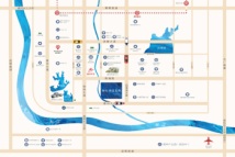 黄冈恒大滨江左岸交通图