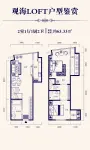 LOFT建面63.33平米户型