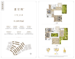 星华柏樾龙山4室2厅1厨3卫建面149.91㎡