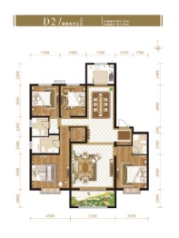 山煤·上德院4室2厅1厨3卫建面191.69㎡