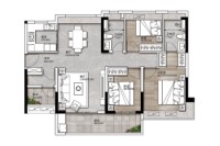 1栋建面122平05户型