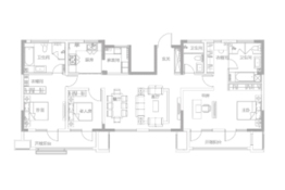 保利香颂3室2厅1厨3卫建面170.00㎡