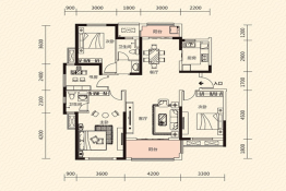 随州印象4室2厅2卫建面148.01㎡