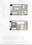 建面约78平米公寓户型