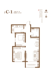 嘉和广场2室2厅1厨1卫建面86.71㎡