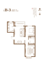 嘉和广场2室2厅1厨1卫建面91.39㎡