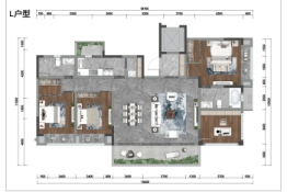 合能渝玥府4室2厅1厨2卫建面163.00㎡