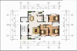 景成新城3室2厅1厨2卫建面130.93㎡