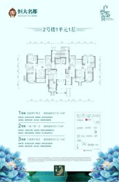 黄石恒大名都1室1厅1厨1卫建面41.64㎡