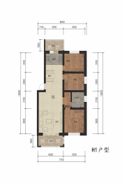 合启·兴隆苑3室2厅1厨1卫建面121.63㎡